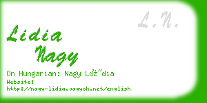 lidia nagy business card